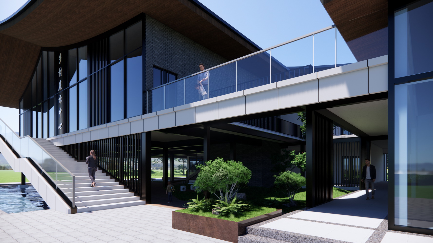 乡村展示中心SU模型-7