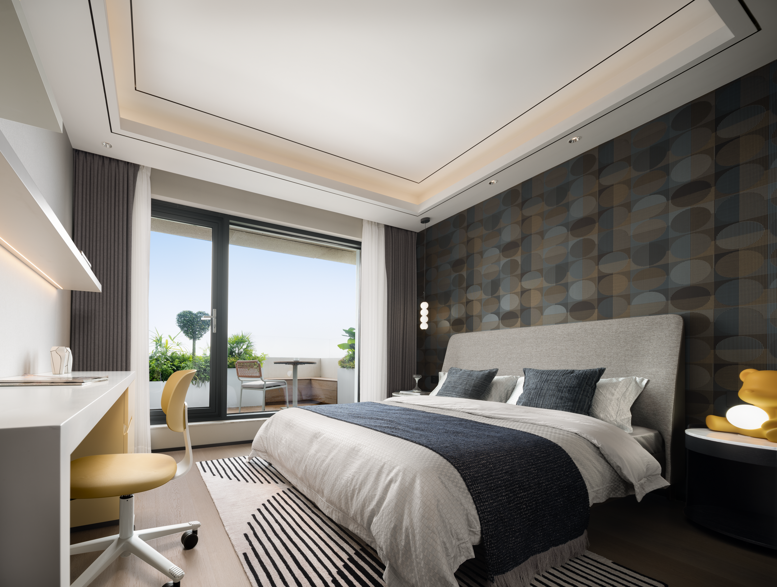 集美湖湖畔顶层复式轻奢住宅设计丨中国厦门丨间空设计-25