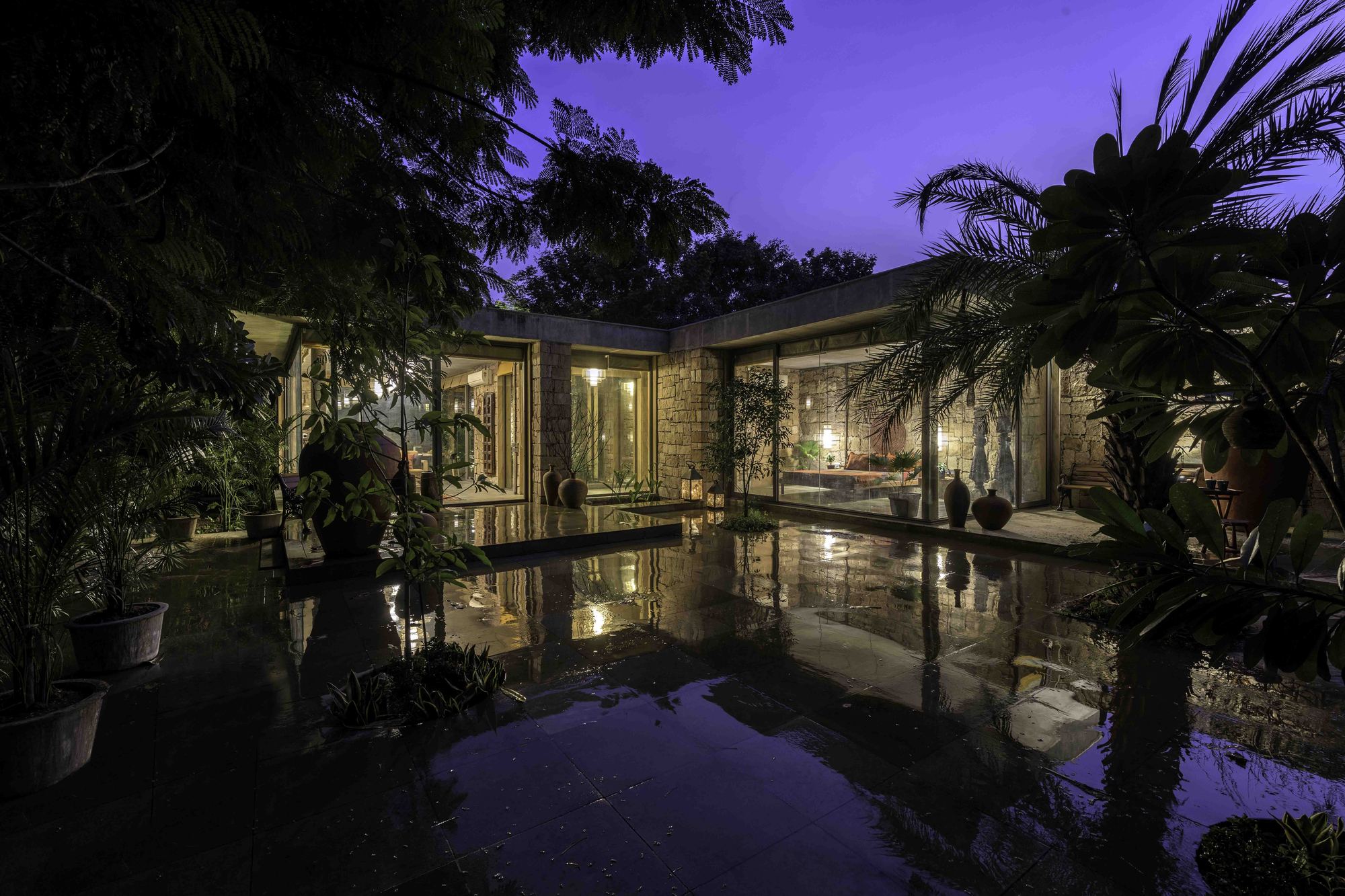 石头屋丨印度丨The Grid Architects-30