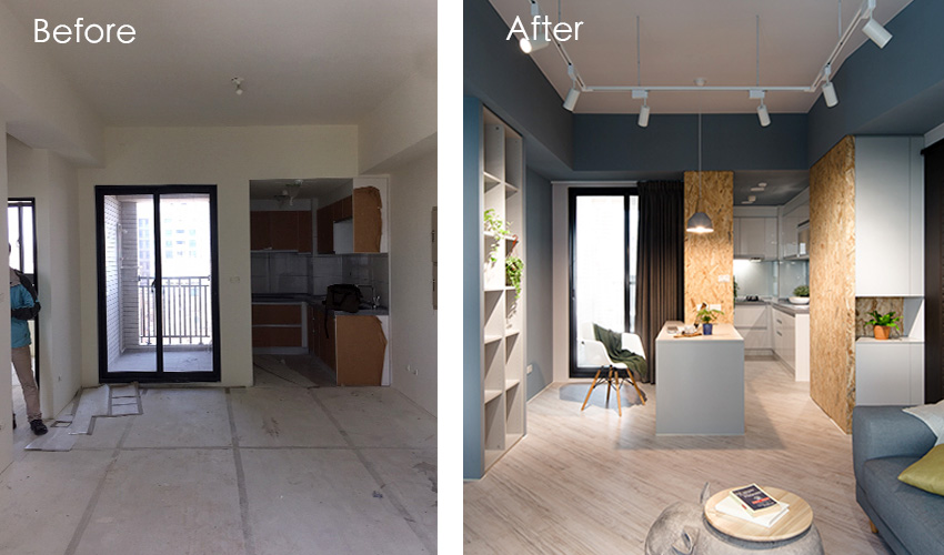 在家捉迷藏！中坜66㎡北欧Loft风回型宅｜合砌设计-6