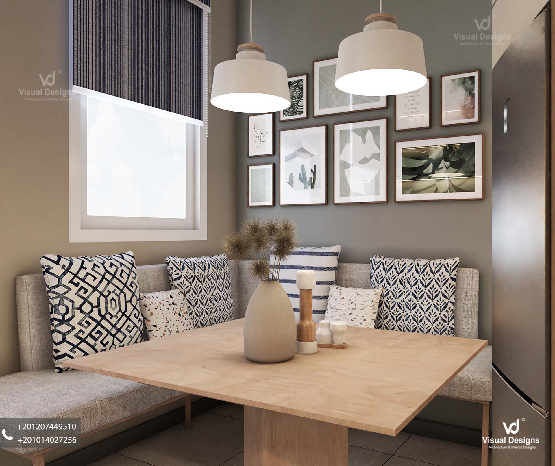 厨房带座位角落设计丨埃及开罗-1