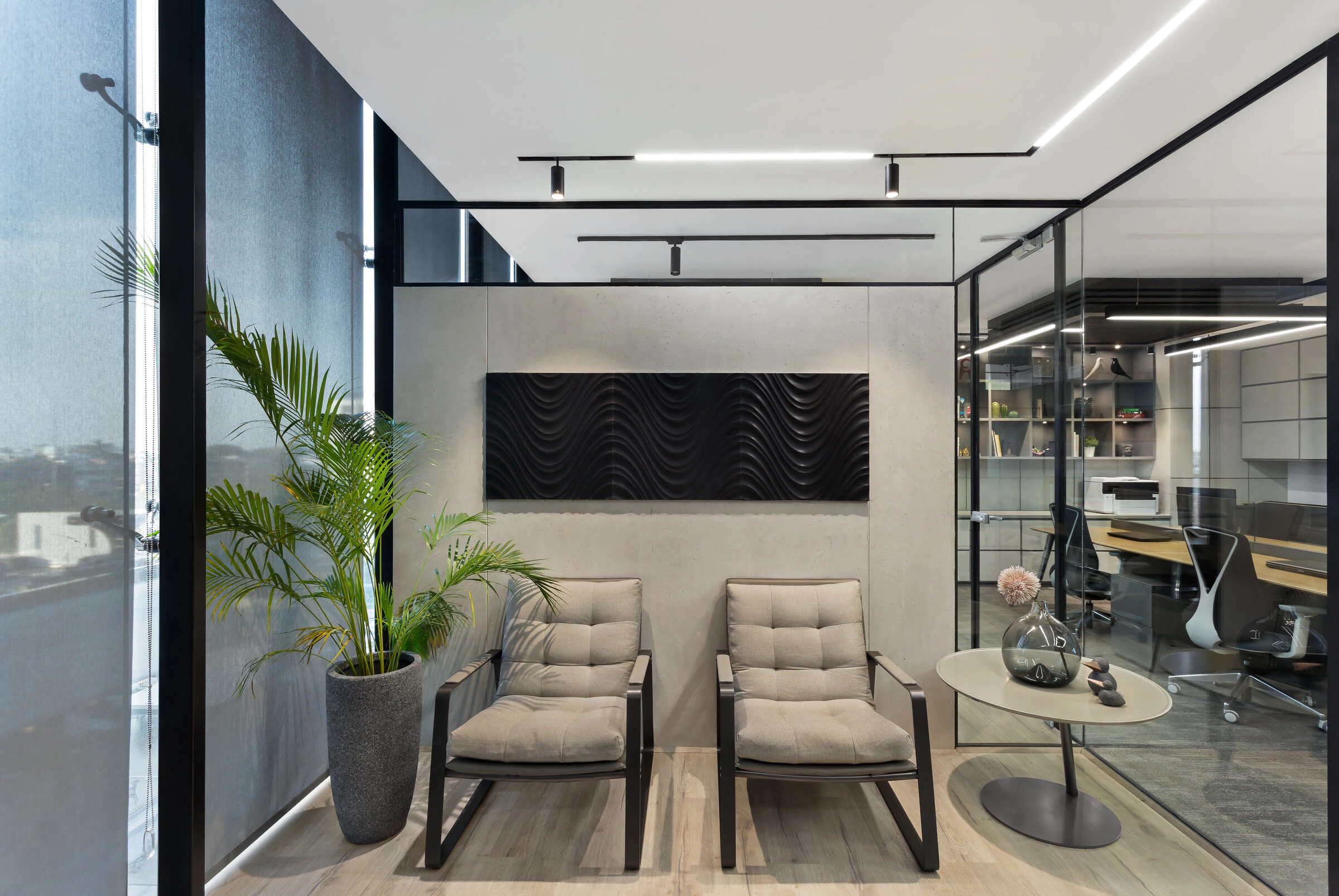 极简灰调的参数化立方体工作室-21