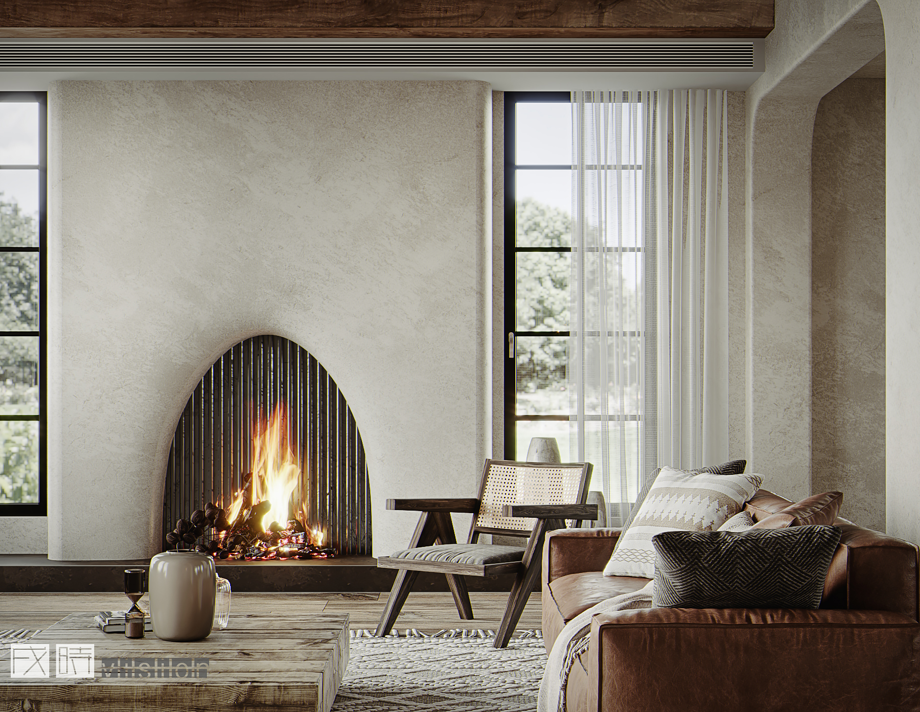 现代简约公寓设计，打造舒适生活空间-1