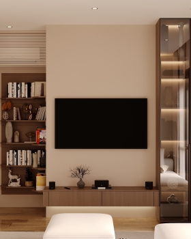 当代集成式储物豪华卧室设计