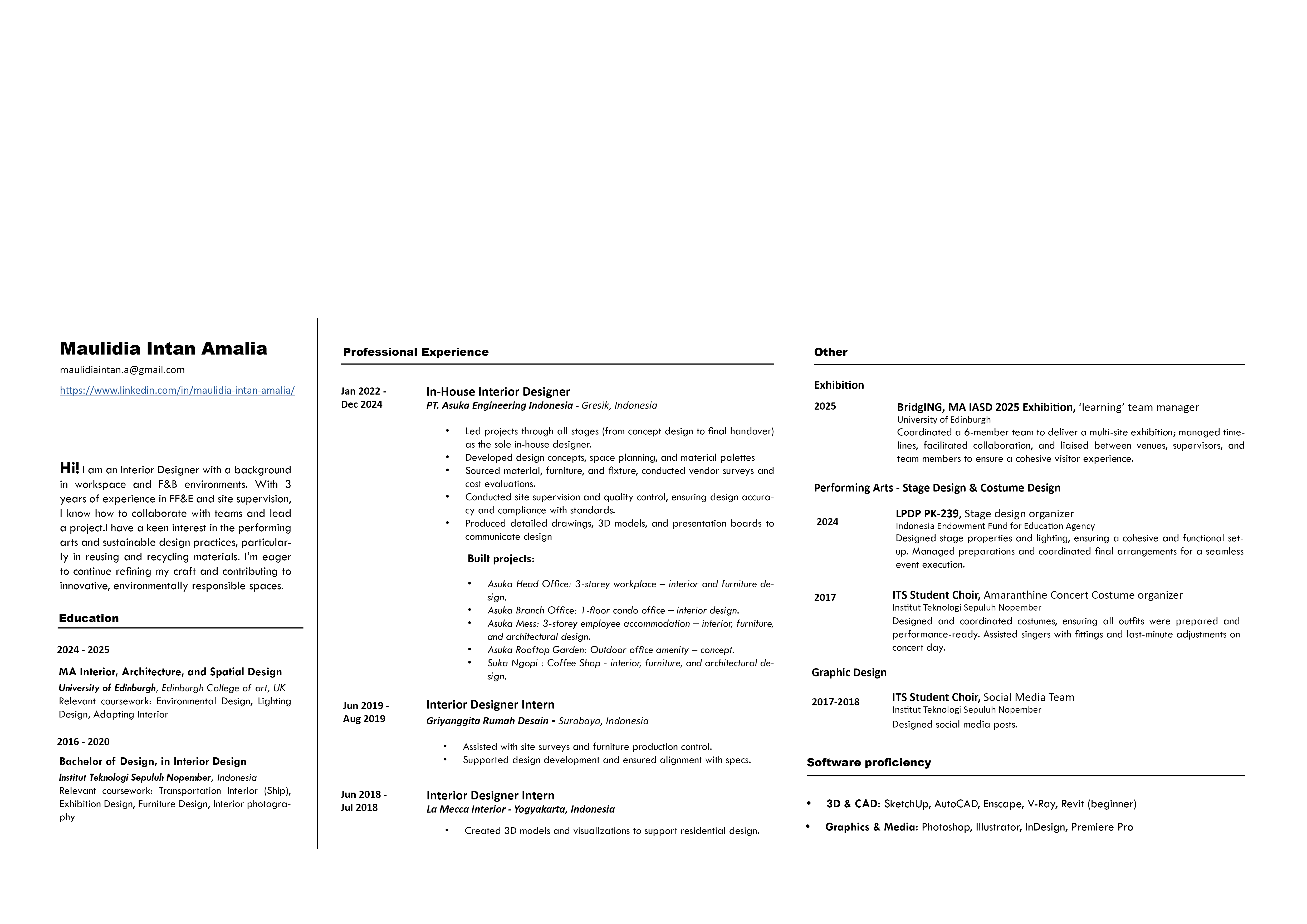 Interior Architecture Portfolio 2025-1