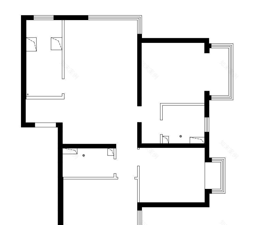 素光 · 三居室简约空间设计-0