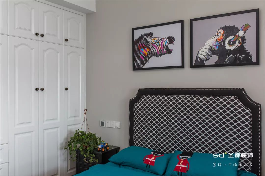 嘉兴南德大院 125㎡简约美式儿童房,设计精巧,亮点纷呈-17