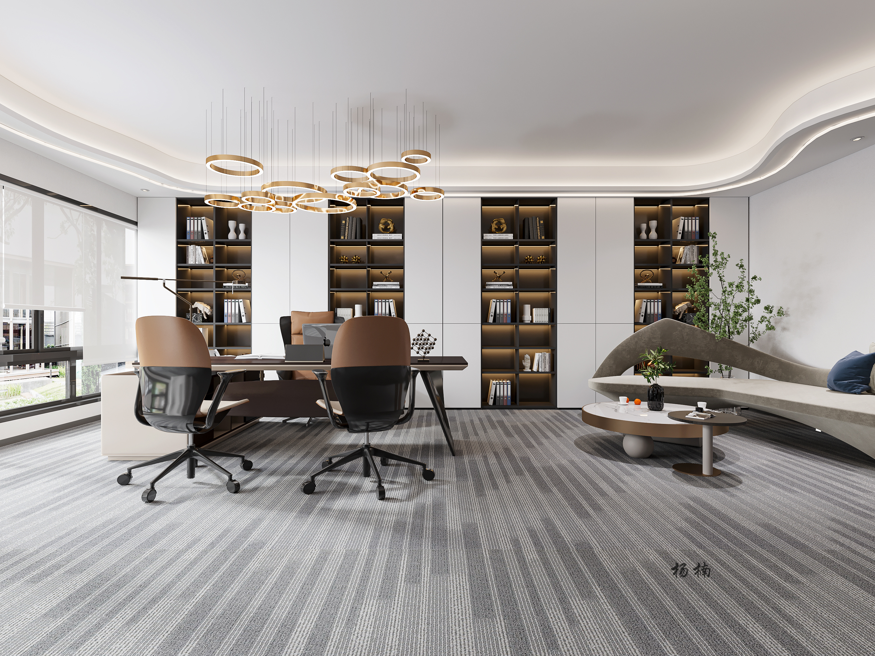 现代简约办公室设计-5