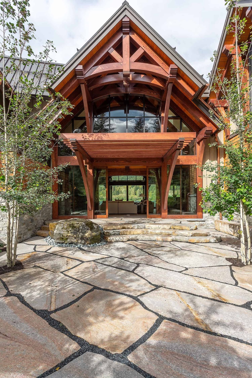 Modern timber frame home in Whistler designed for entertaining-3