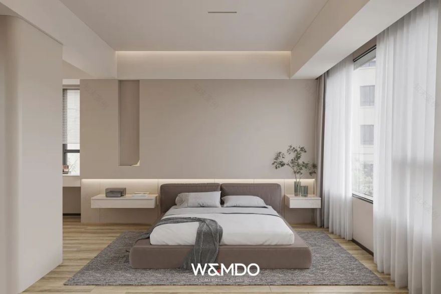 乐山大渡河府现代明亮家居空间设计丨中国乐山丨完美设计事务所-30