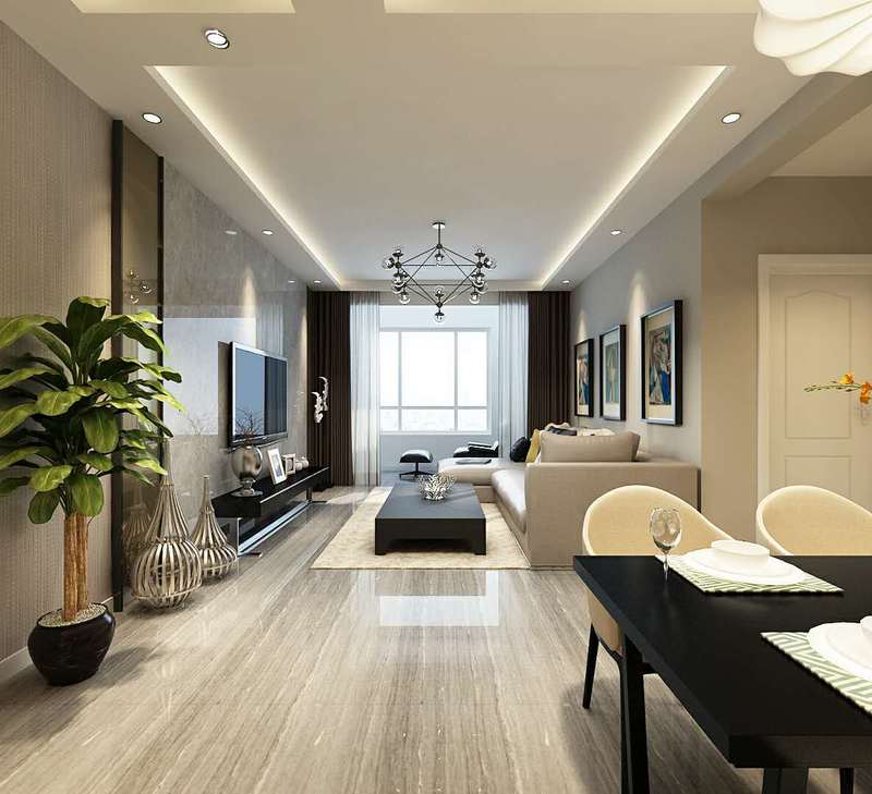 《林翠苑》98 平简约风设计丨中国盘锦丨盘锦楚航装饰-8