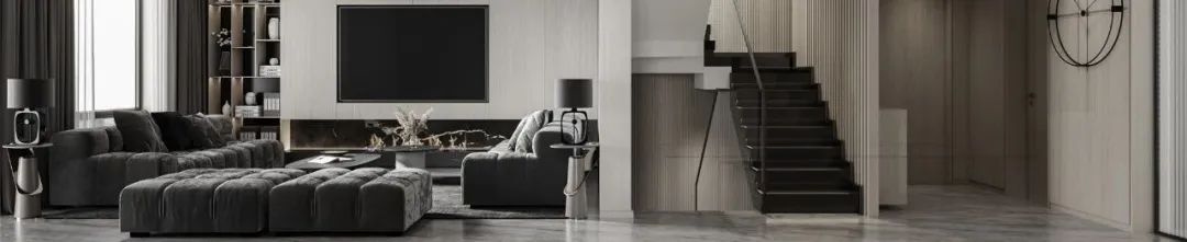 龙湖天钜底跃 · 现代简约 295㎡艺术新家丨青马别墅空间设计-23