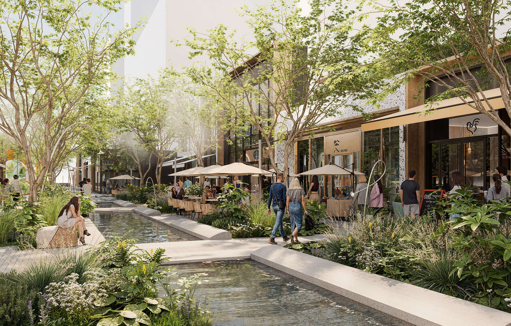 杭州亚奥万象天地景观提升丨中国杭州丨风物营造Landtek Group-181