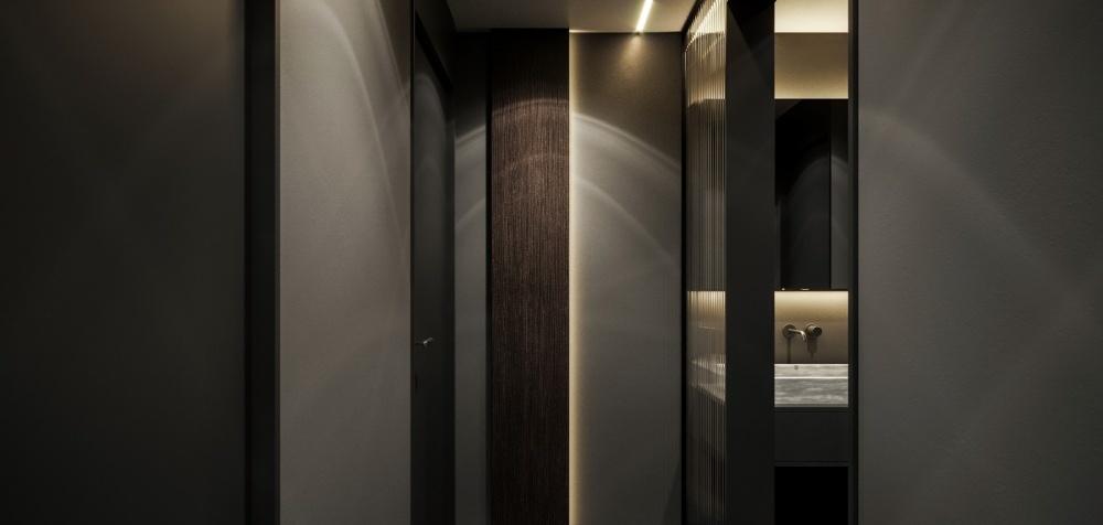 BLACK·后现代轻奢家居,灰色调与橙色系的惊艳碰撞-8