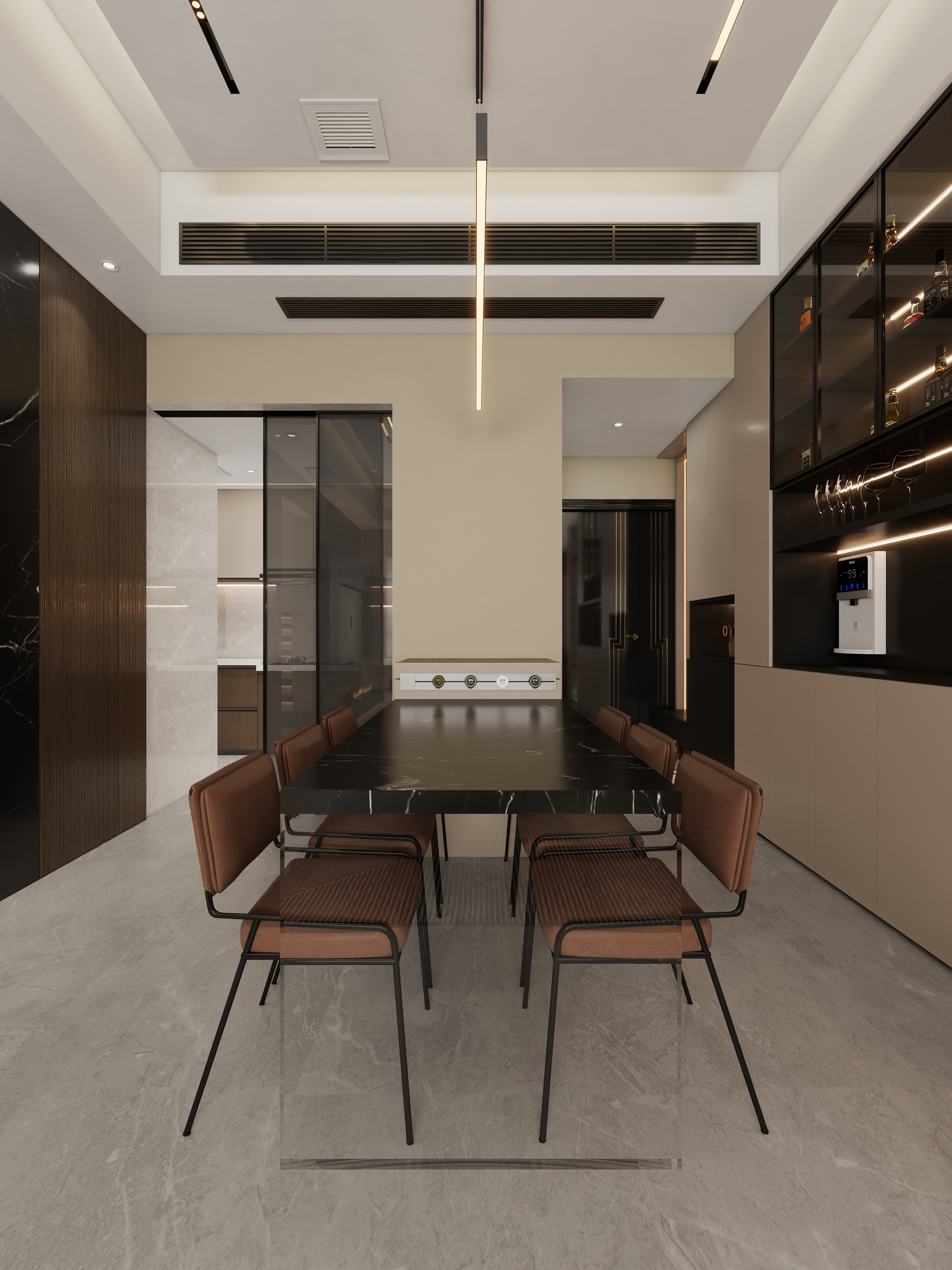 四川岳池御龙湾（214平方意式极简六居室）-13