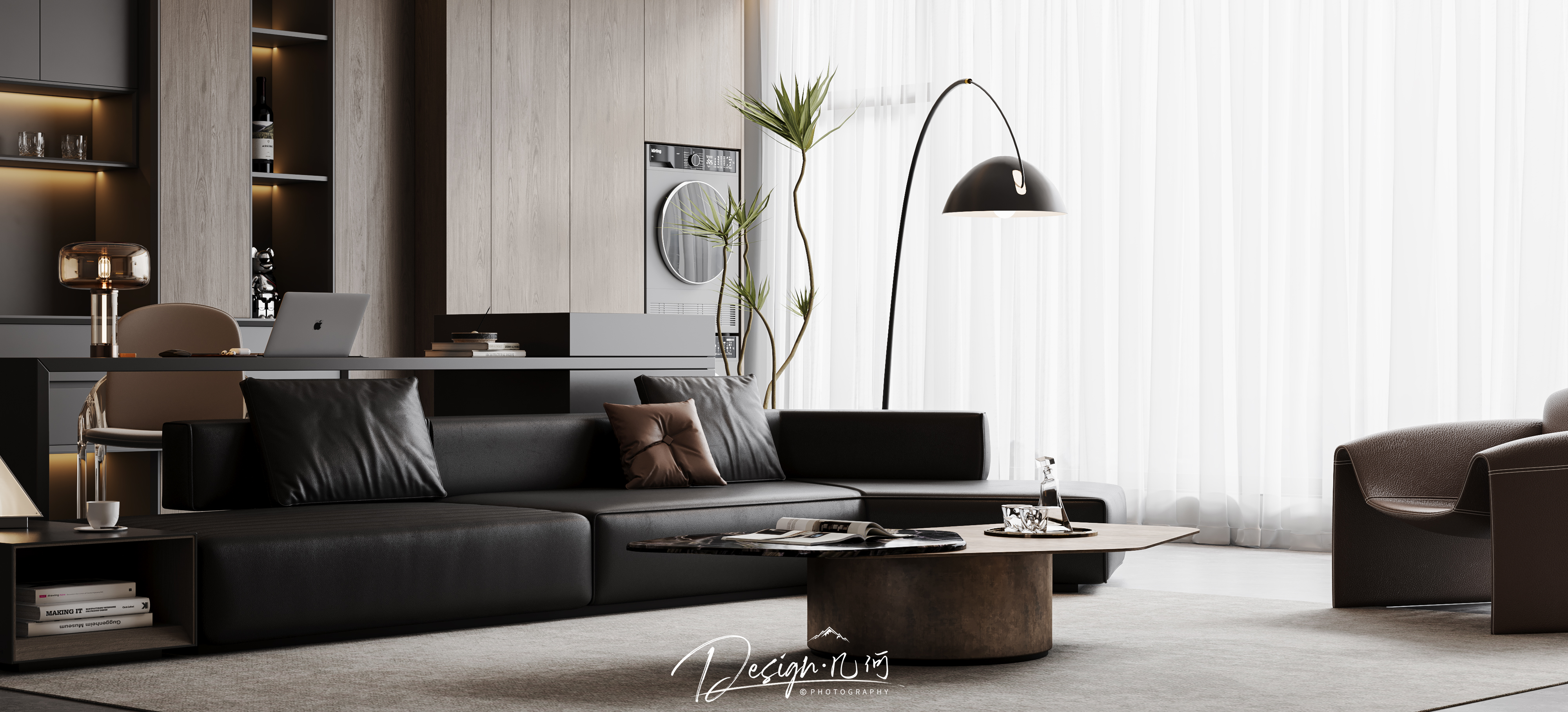 几何空间视觉表现 | 置地双清湾天域现代客餐厅-21