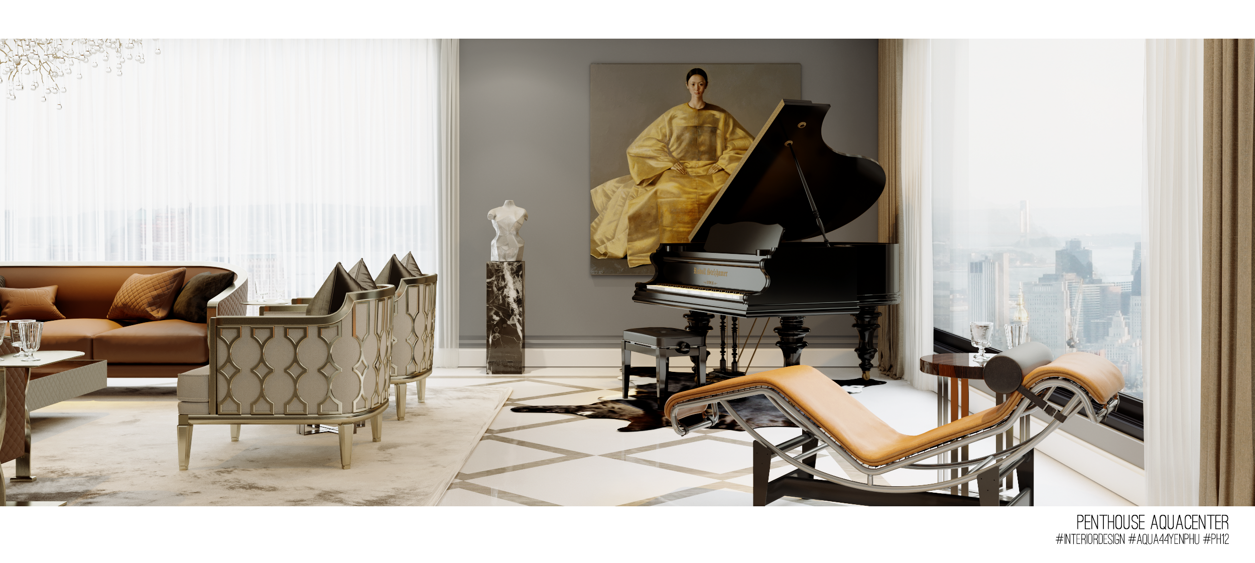 河内水中心顶层公寓丨越南河内-10