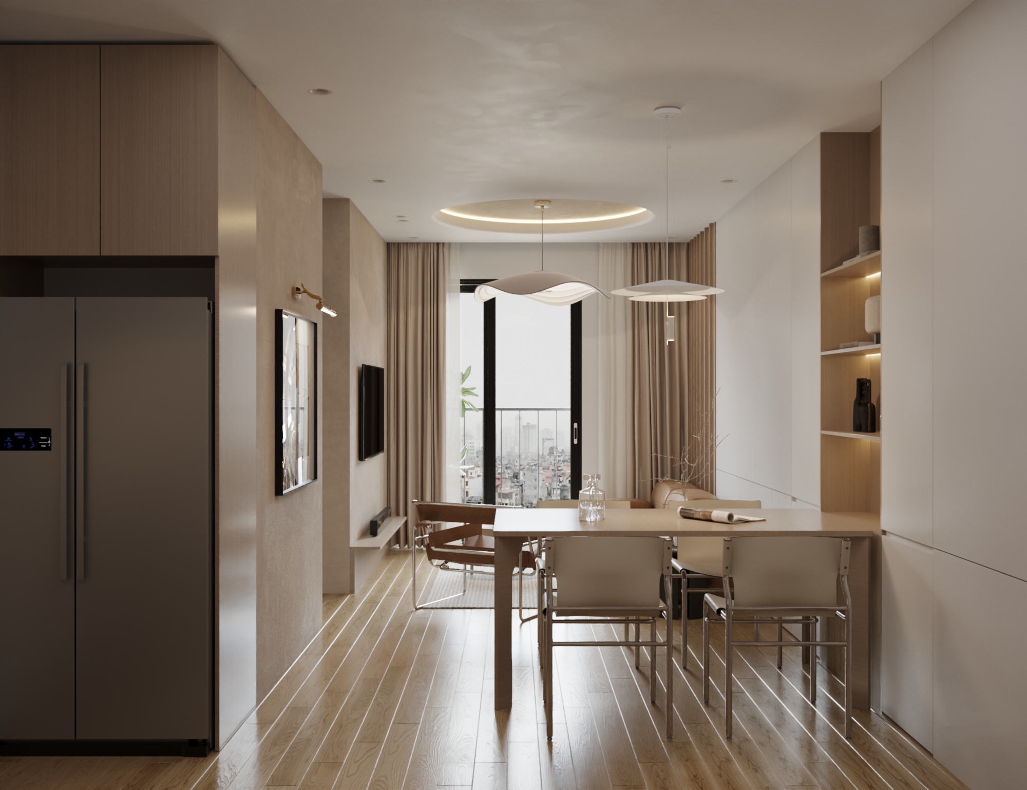 现代简约，单身公寓丨越南河内-2