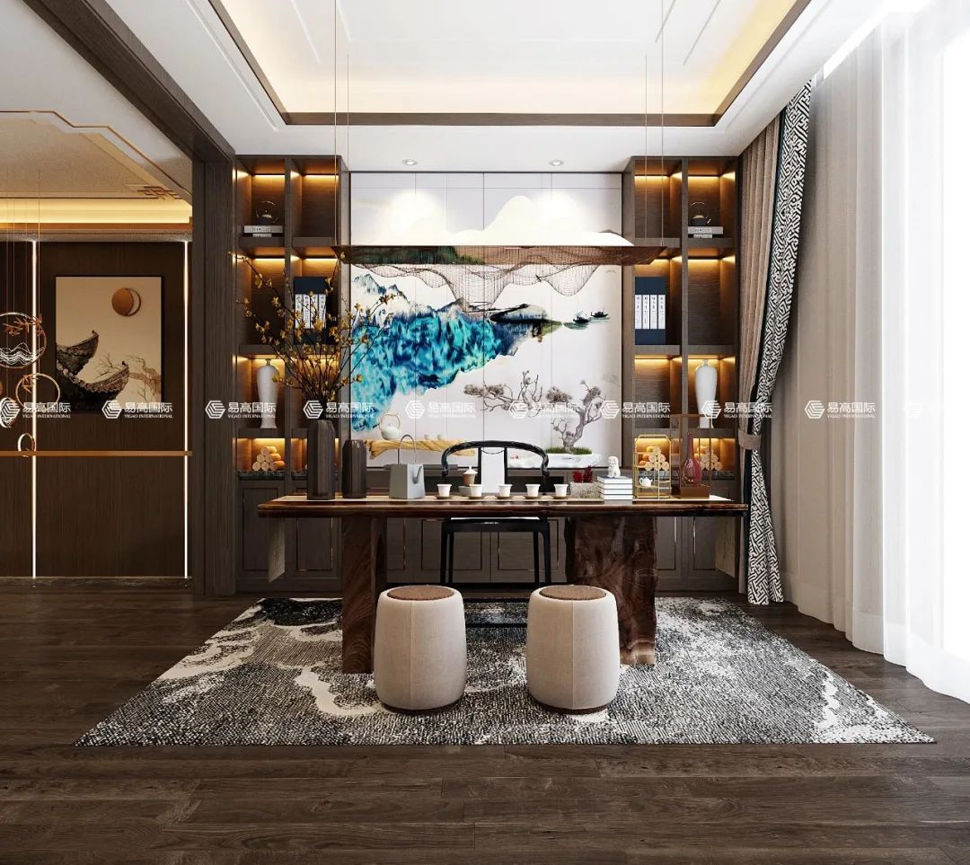 西安天浩上元郡新中式家居设计,演绎钟灵毓秀之美-23