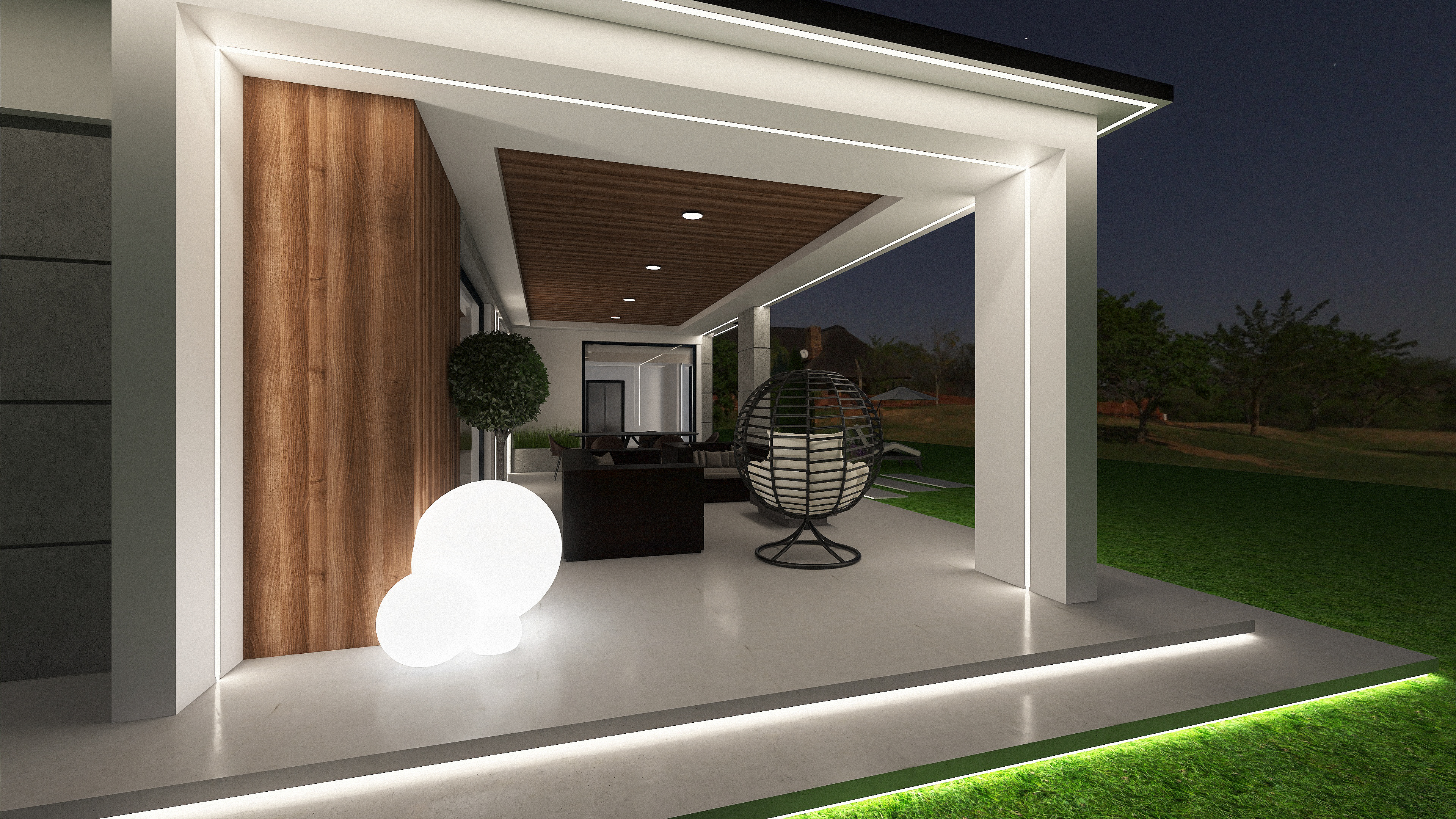 Hiacynt elewacja及露台照明设计-43