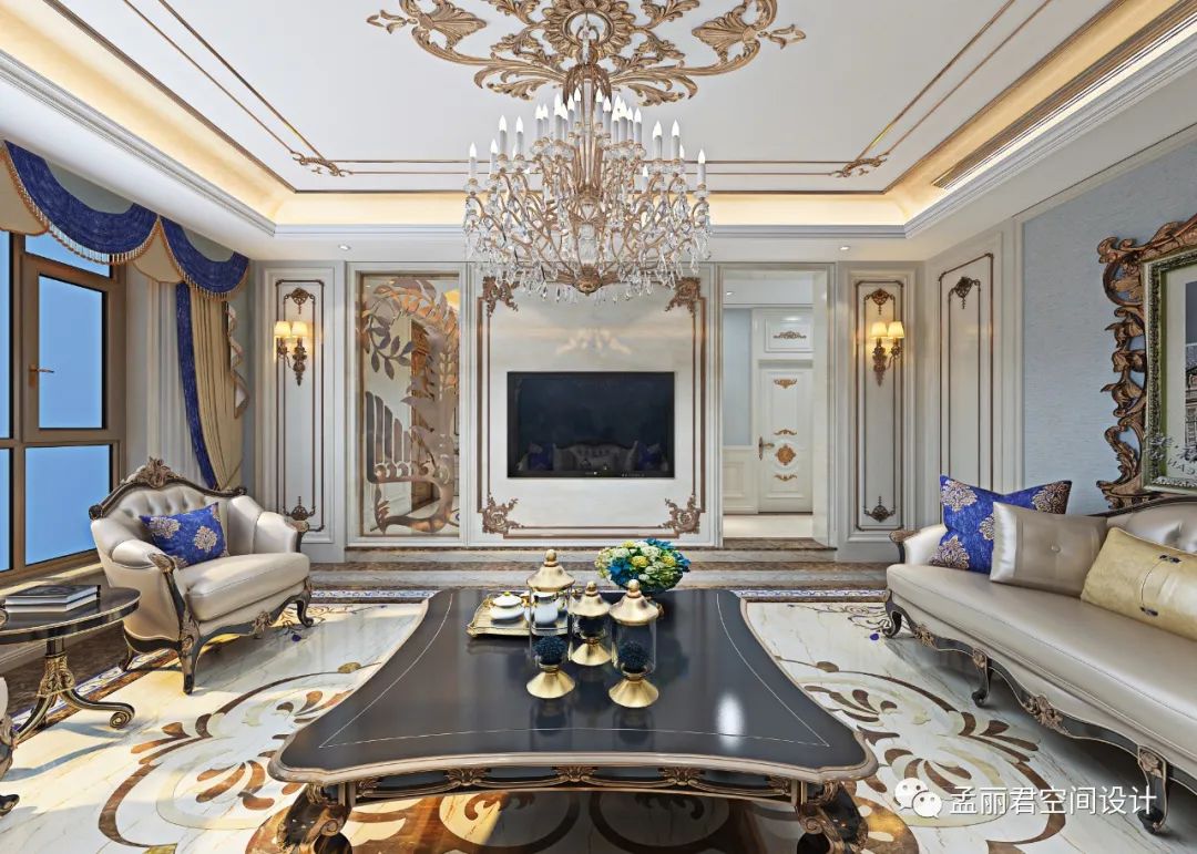 刘总法式别墅 | 巴洛克迷情的永恒浪漫-10