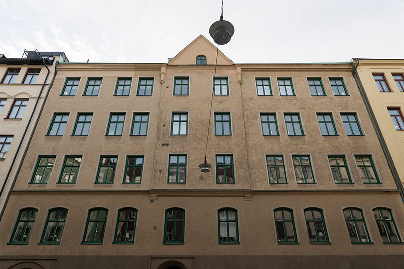 斯德哥尔摩优雅弧形窗公寓设计-28