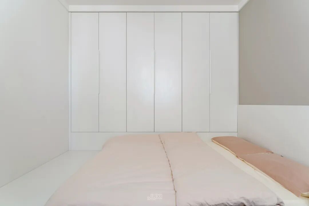 「原创案例」同色系的高级感，可以折叠的厨房解锁光影流动-71