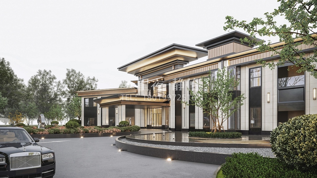 高端室外售楼部效果案例-3