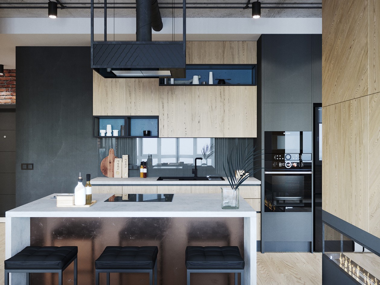 工业风小空间公寓-4