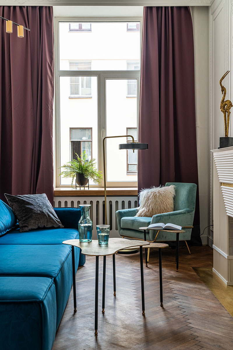 圣彼得堡优雅公寓 | 古典卧室与现代客厅的完美融合-19