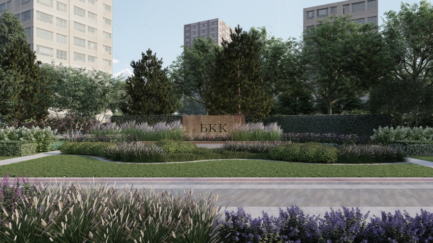 糖果厂入口区域景观设计项目-15