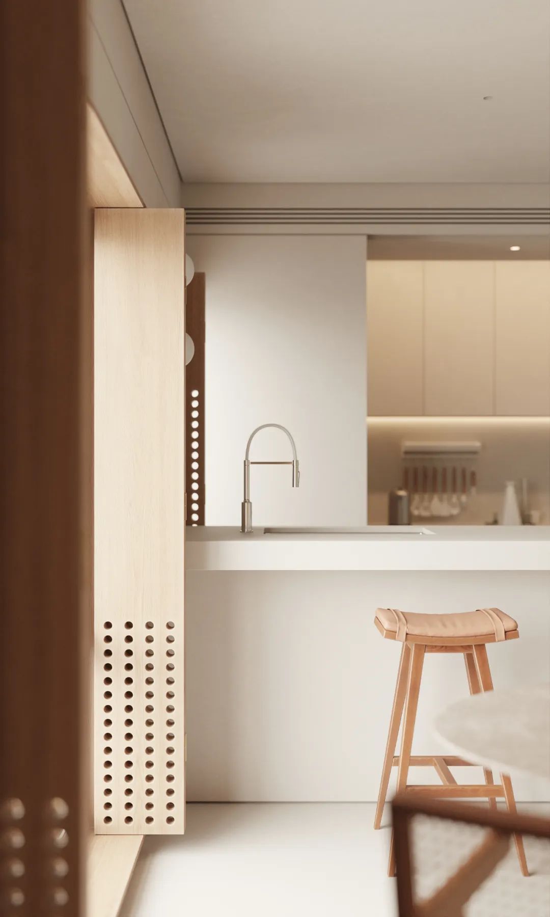 心灵归属之所，恣意的奶油系极简风 | 与空间设计-26