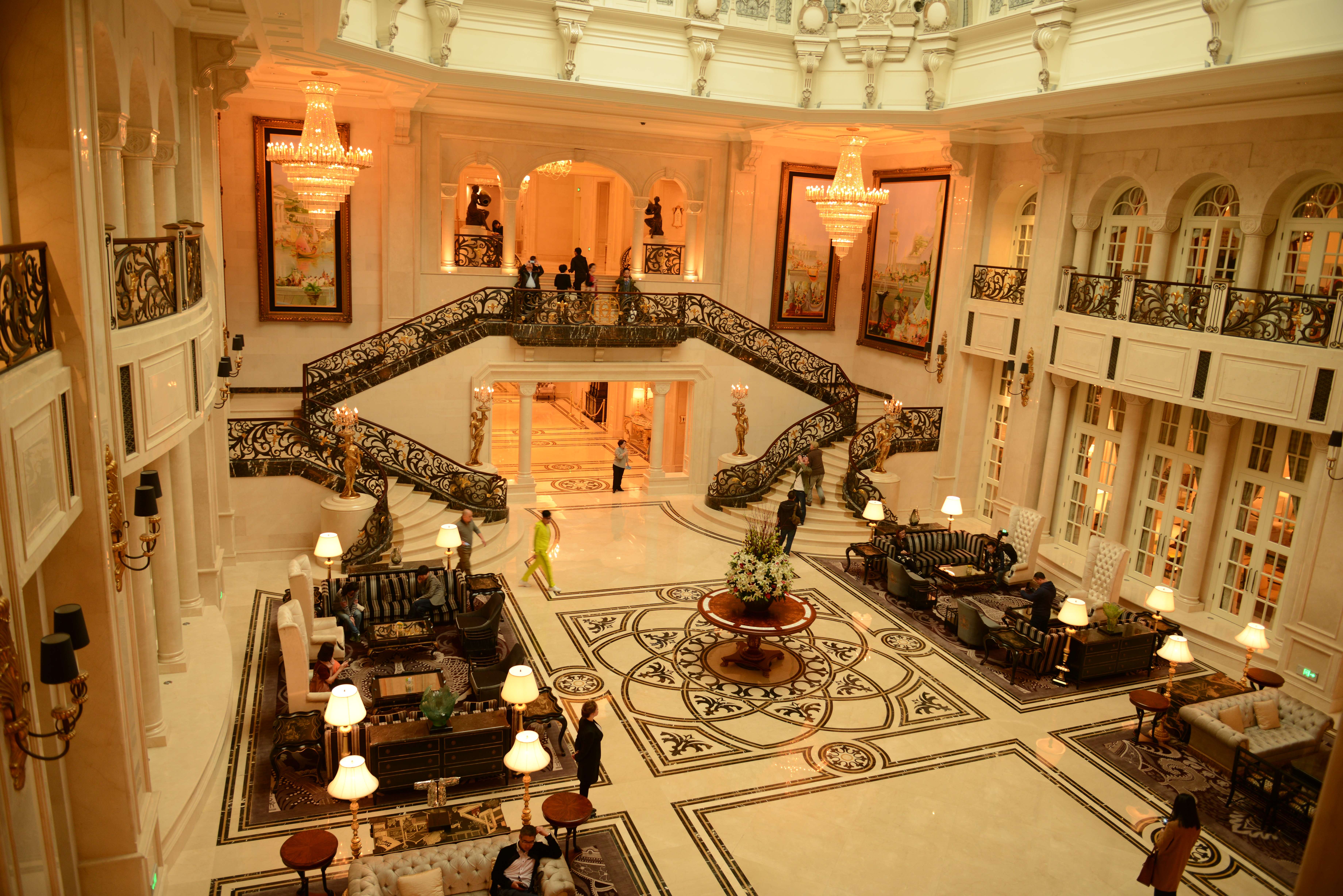 大连城堡酒店大堂区域照片-2-8