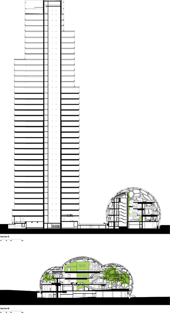 绿意盎然 Amazon Spheres 室内设计赏析-15