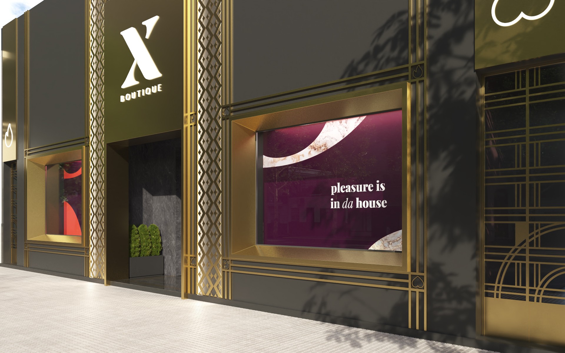 X Boutique 浪漫内衣店设计-7