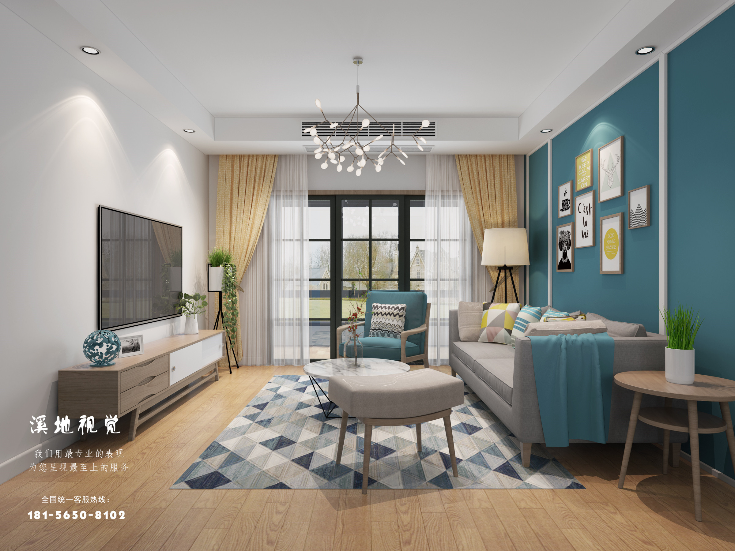 北欧风格客餐厅设计案例-13