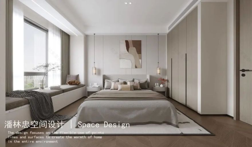 湖畔 180m²现代简约复式住宅丨中国湖州丨潘林忠空间设计-8