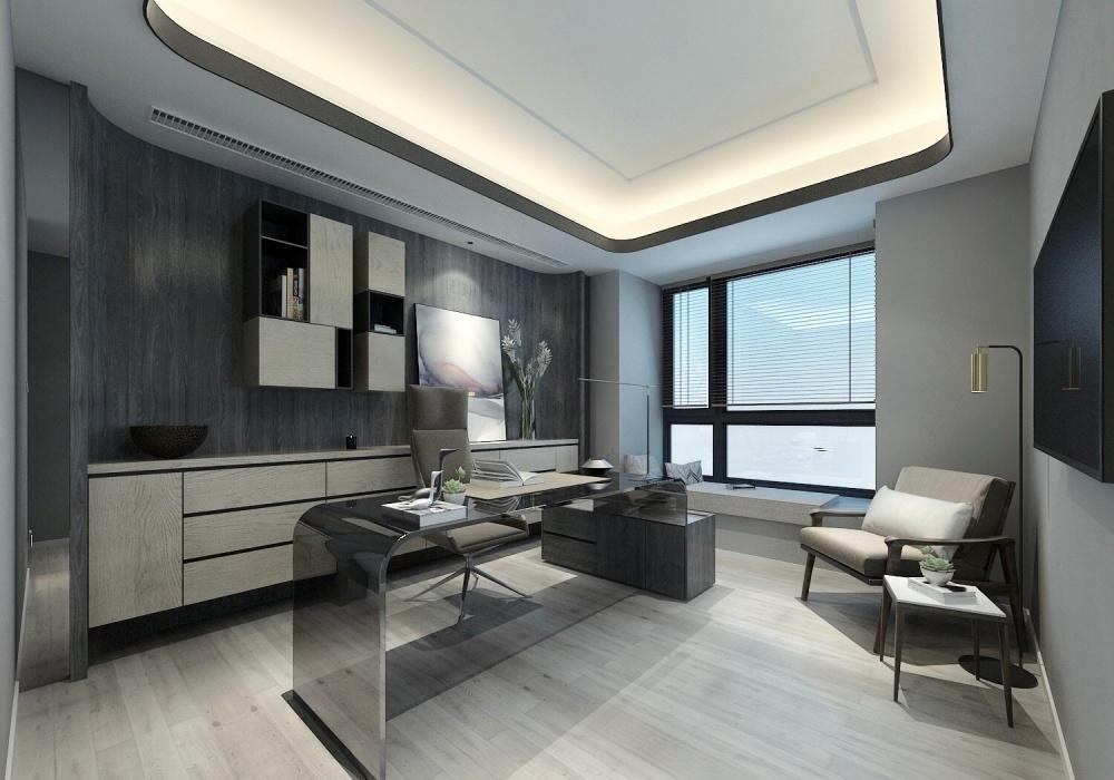 融合南北对流与女性力量的黑灰色系家居设计-35