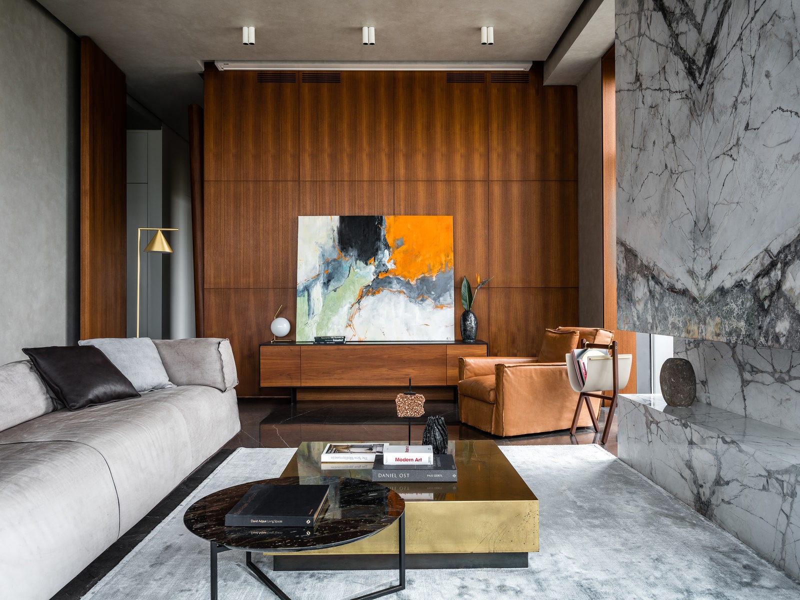 莫斯科160㎡带全景窗公寓设计丨俄罗斯莫斯科丨设计师 Евгения Дьяконова-4