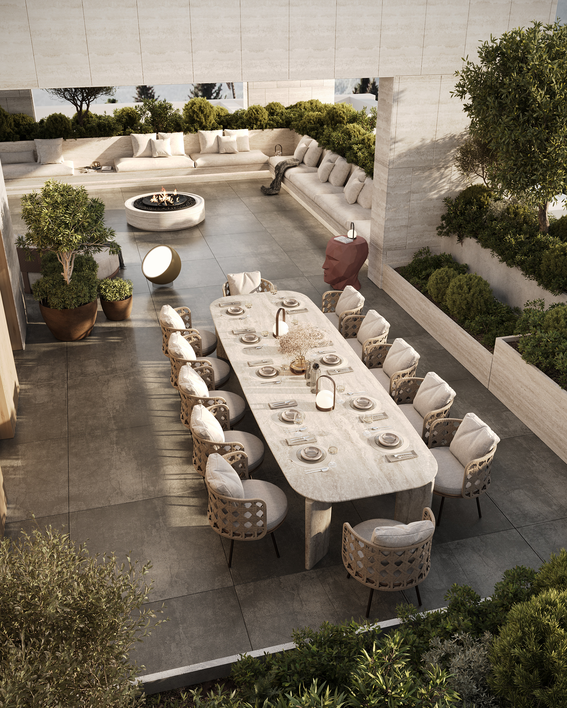 ROOF TERRACE屋顶露台设计丨Kubic Design Studio-4