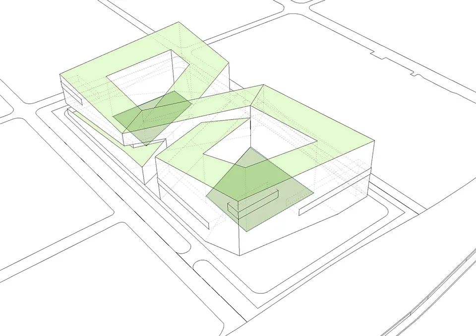 【AT】北京建院马泷新作｜青岛浪潮大数据中心，超长建筑的“无限环”整合术-69