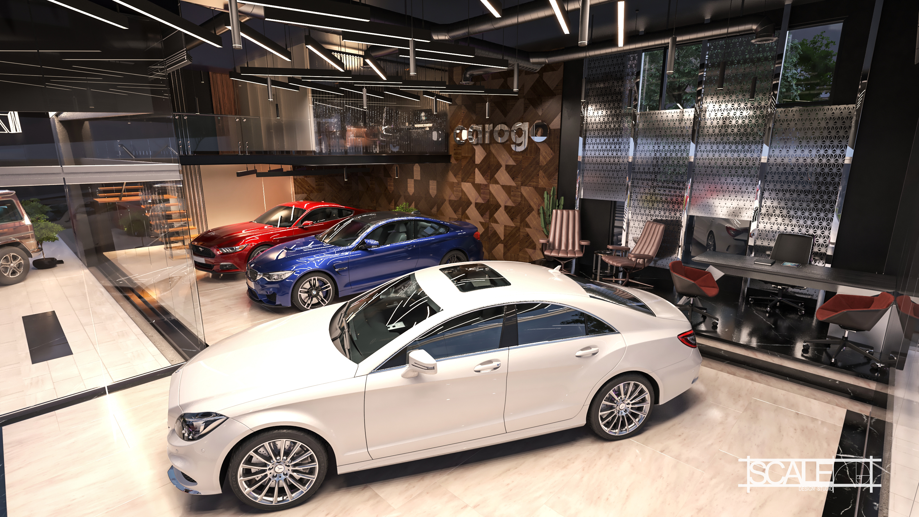 Carogo 汽车展厅丨Scale Design Studio-19