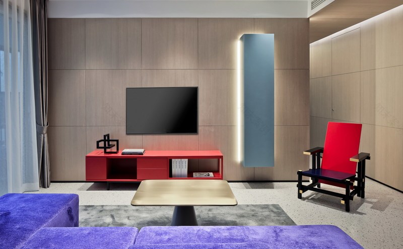 北辰湘府世纪F2创意样板房 | 蒙德里安风格的艺术空间-6