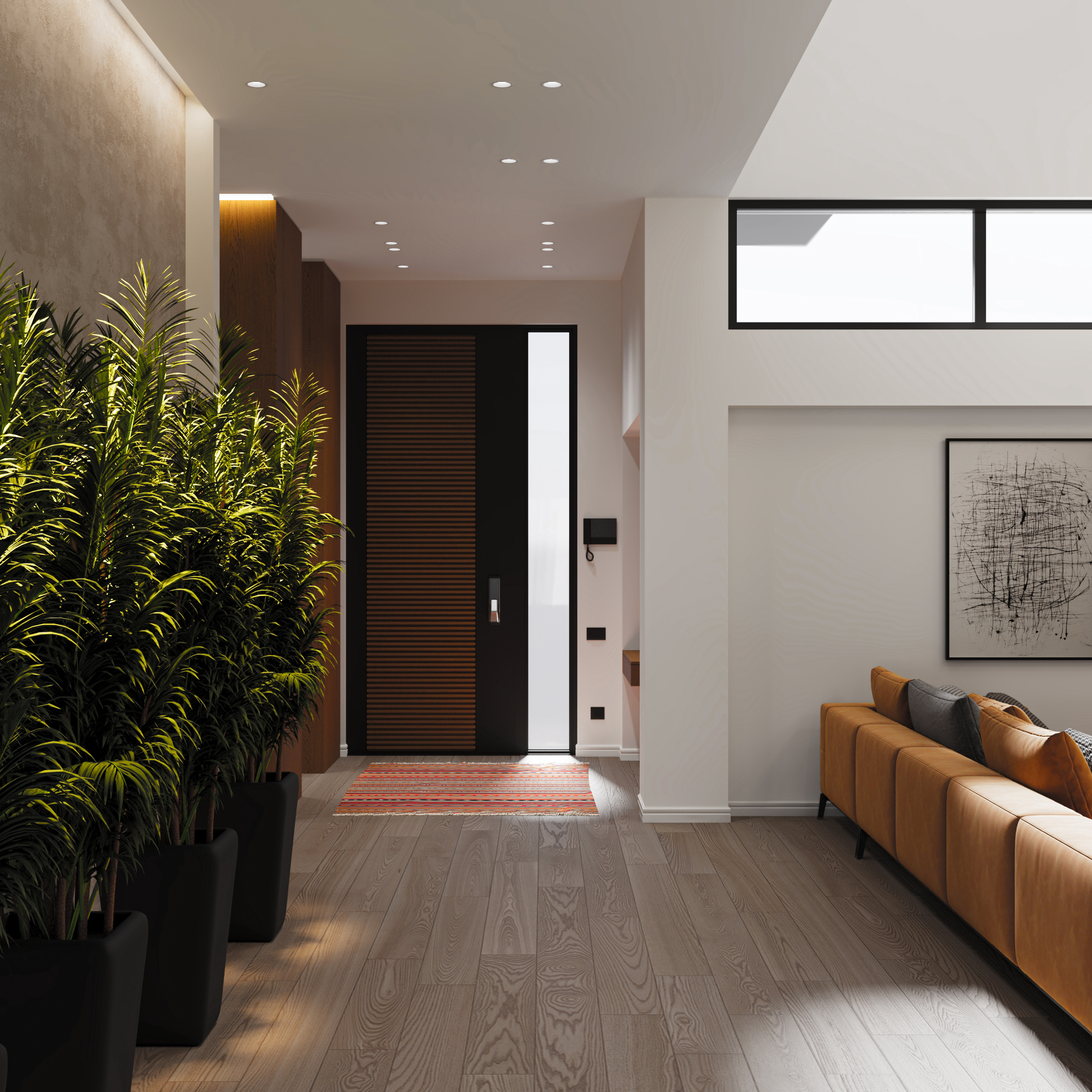 Modern Living with Warm Accents-9