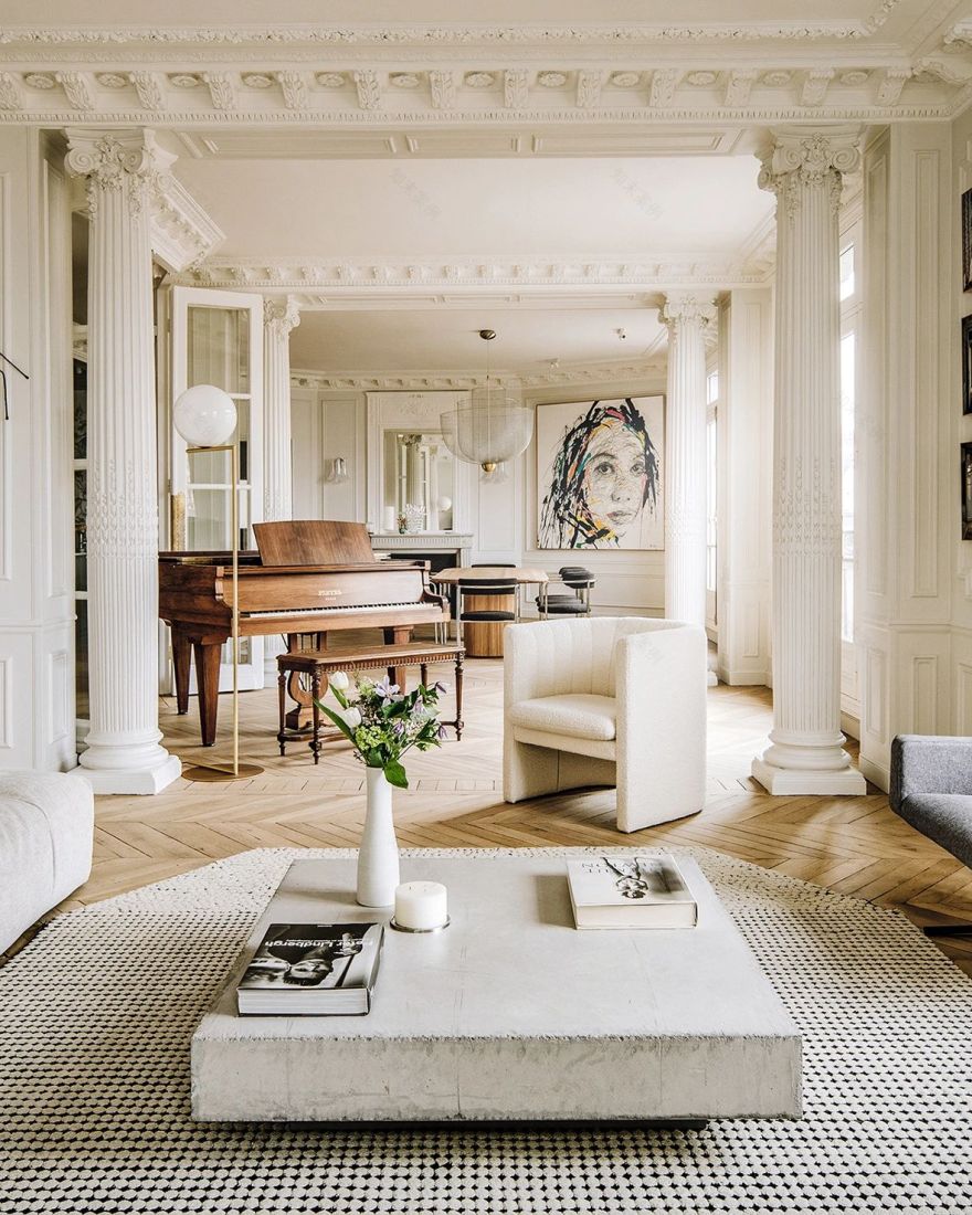 新法式风格室内设计丨法国巴黎-33