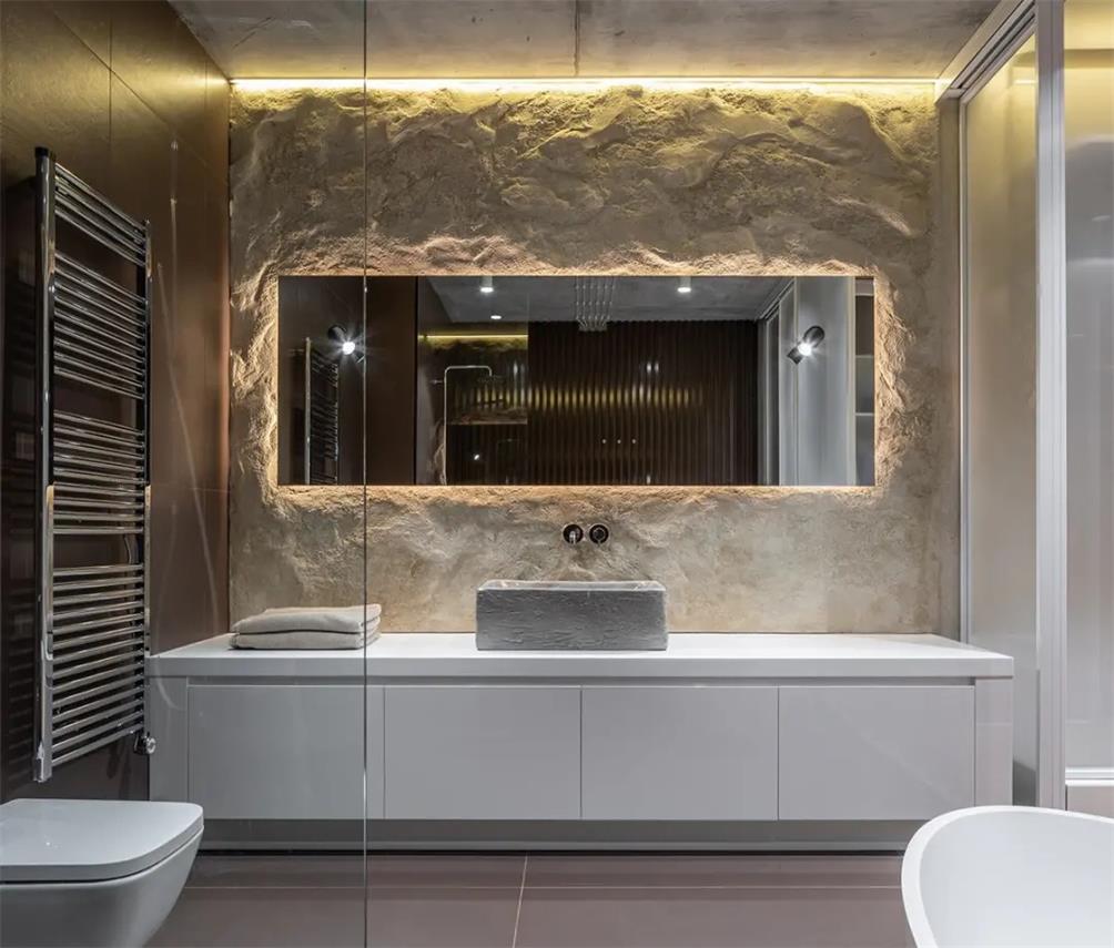 粗犷与精致完美融合的侘寂风公寓设计（Mazanka公寓）丨乌克兰基辅-23