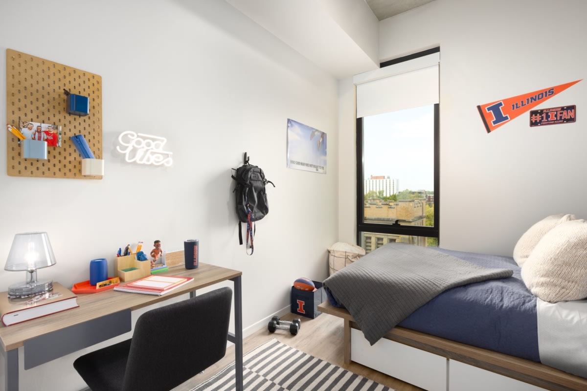 Hub Champaign Daniel Student Residence——现代校园生活的舒适新地标-18