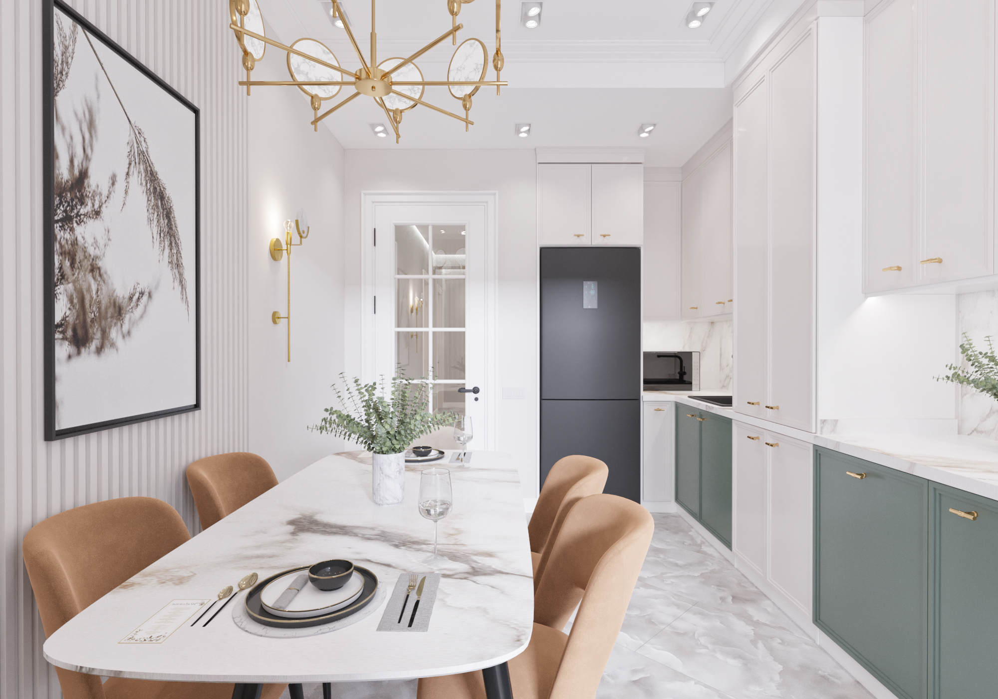 Apartment design 113m2 + Terrace 20m2. Tashkent-12