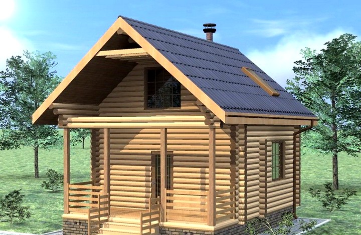 带阁楼的桑拿房项目-18