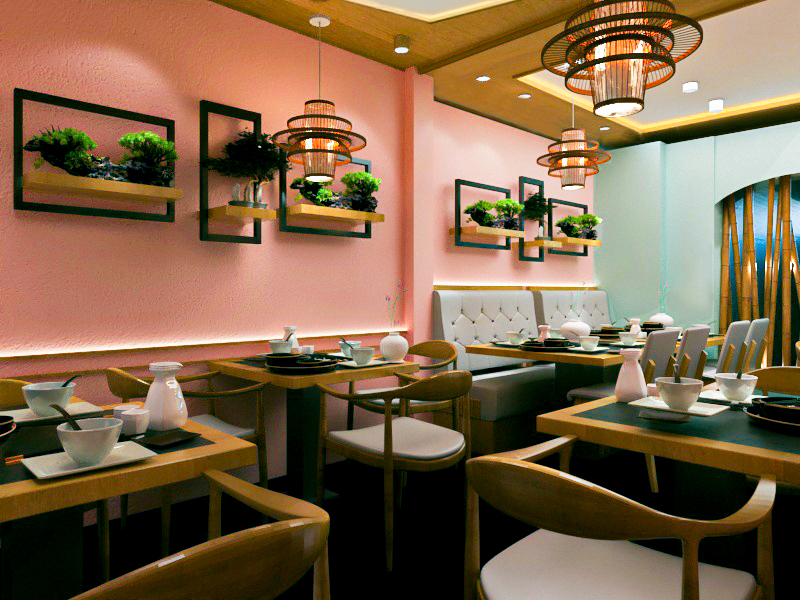 SUSHI RESTAURANT in modern stylle-10